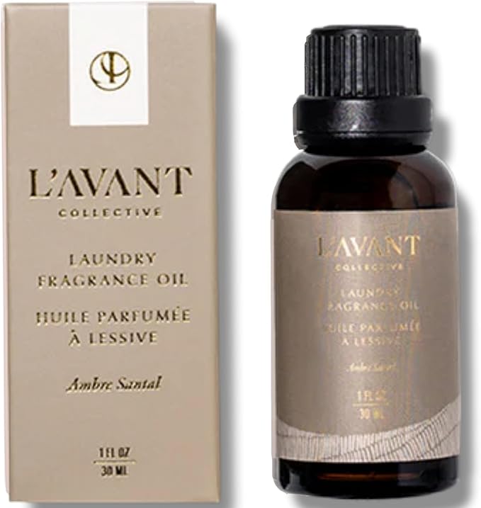L'AVANT Collective | Essential Oils for Laundry - Dryer Balls Scents – Scented Fragrance Essential Oil Drops | Laundry Oil - Ambre Santal