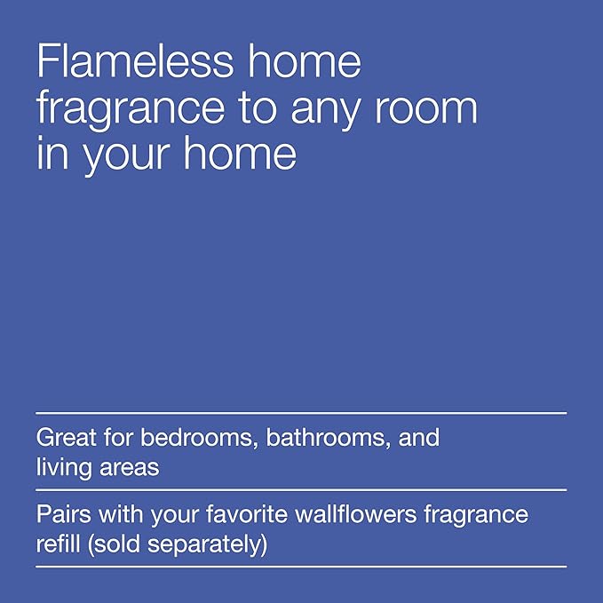 Bath & Body Works Wallflowers Fragrance Plug, White Flare Design, Plug-in Air Freshener Device for Bedrooms, Bathrooms & Living Spaces - 1 Pack