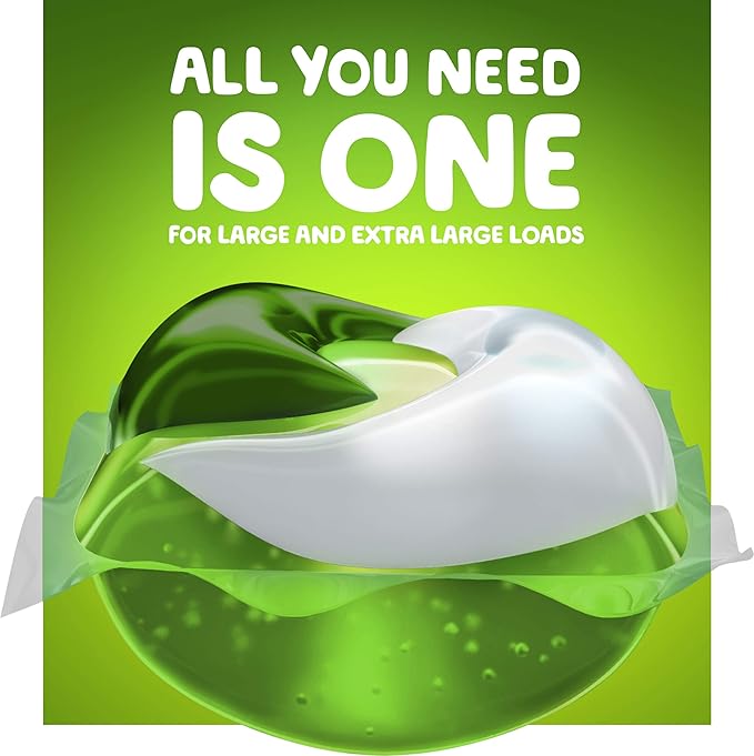 Gain Ultra Flings Liquid Laundry Detergent Pacs Designed for Large Loads, Original Scent, 41 Count