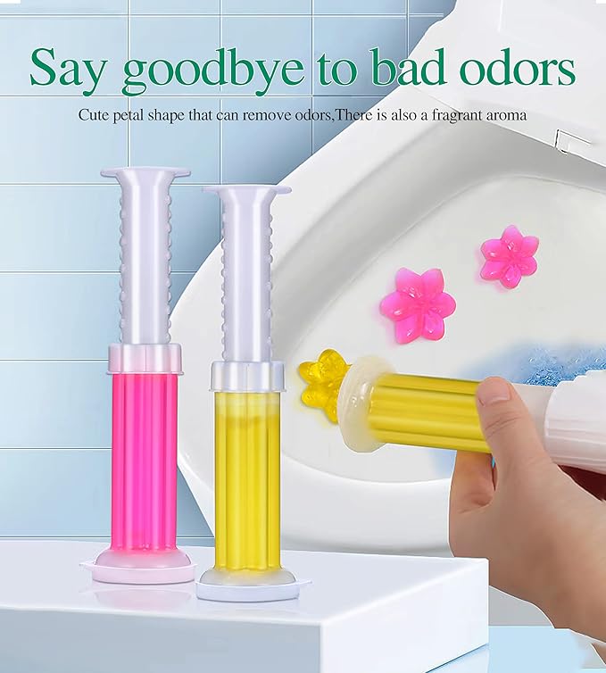 Toilet Gel, 72 Count 6 Kinds Of Scent Toilet Cleaner Bowl Gel Stamp Kit Air Freshener (6, 6-piece set)