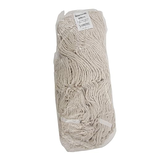 Boardwalk Mop Head, Pro Loop Web/Tailband, Premium Standard Head, Cotton, 32-Oz., White