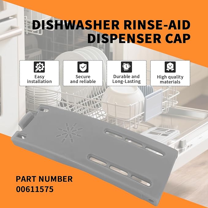 00611575 Dishwasher Rinse-Aid Dispenser Cap Fit for Bosch Dishwasher Replacement Part