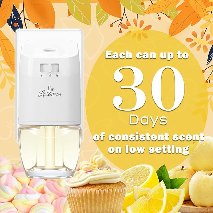 Plug-In Air Freshener Refills, Dreamy Marshmallow, Sicilian Lemon, Golden Apple & Vanilla Cake, 12 Pack, 7.92 Fl Oz Wall Plug In Refill for Home – Compatible with Air Wick & Glade, Not for Glade Plus