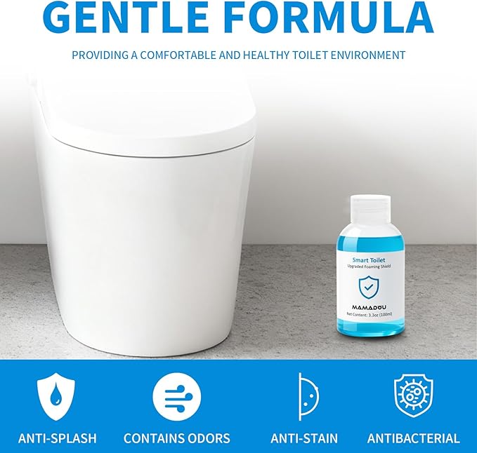 MAMADOU Smart Toilet Foaming Shield 100ml 3Pack For Toilet Cleaner Splash Control Deodorizing Foam Agent Stain-Resistant Easy Cleaning For Fresh Comfortable Bathroom