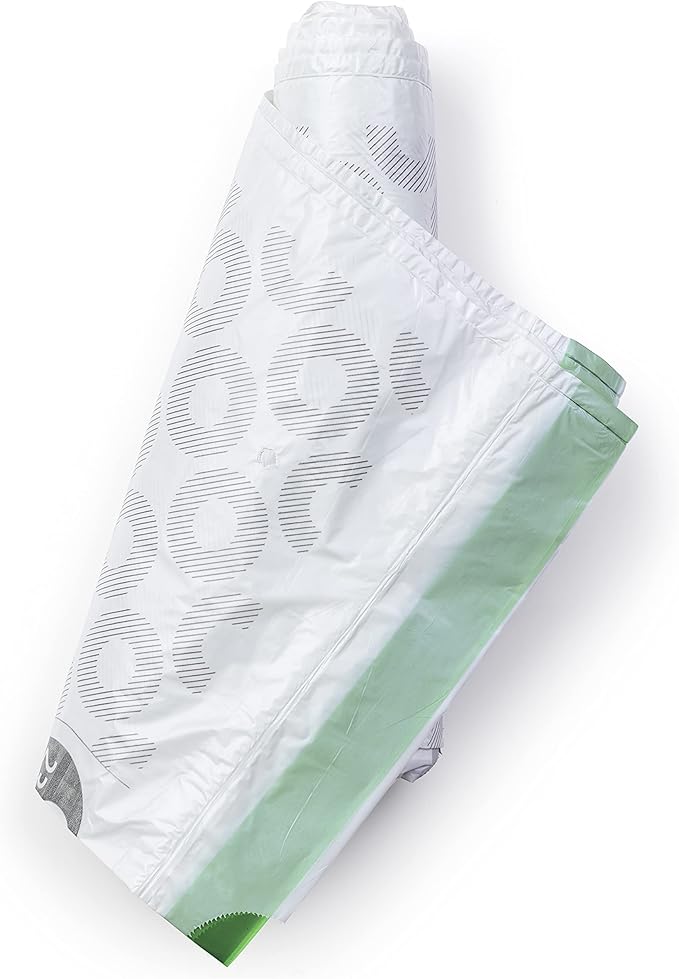 Brabantia PerfectFit Trash Bags (Size G/6-8 Gal) Thick Plastic Trash Can Liners with Drawstring Handles (120 Bags)