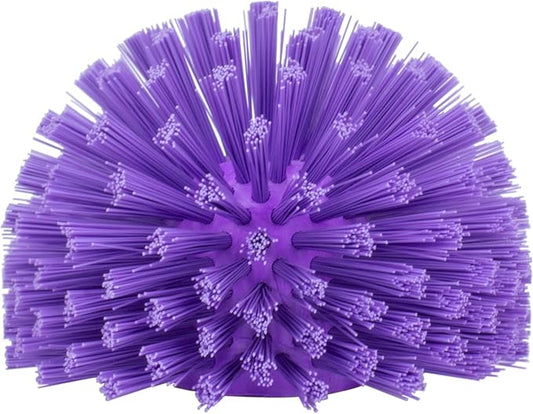 SPARTA Plastic Multi-Purpose Valve Brush, Pipe Brush, Round Brush with Polyester Bristles, Color Coded for Commercial Cleaning, Kitchen, Restaurant, Bathroom, 4.3 X 6 X 4.3 Inches, Purple (Pack of 1)