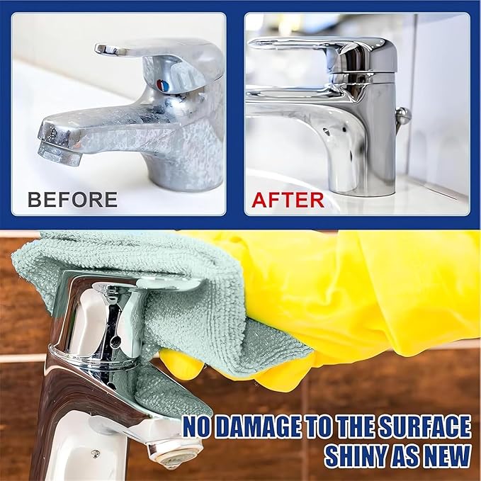 Bathroom Descaler Foam Cleaner Spray, Descaler Stubborn Stains Cleaner Foam Bathroom Toilet, 2024 New Foaming Bathroom Shower Bleach Cleaner Spray Foam Glass Cleaner for Kitchen Cleaning (1)