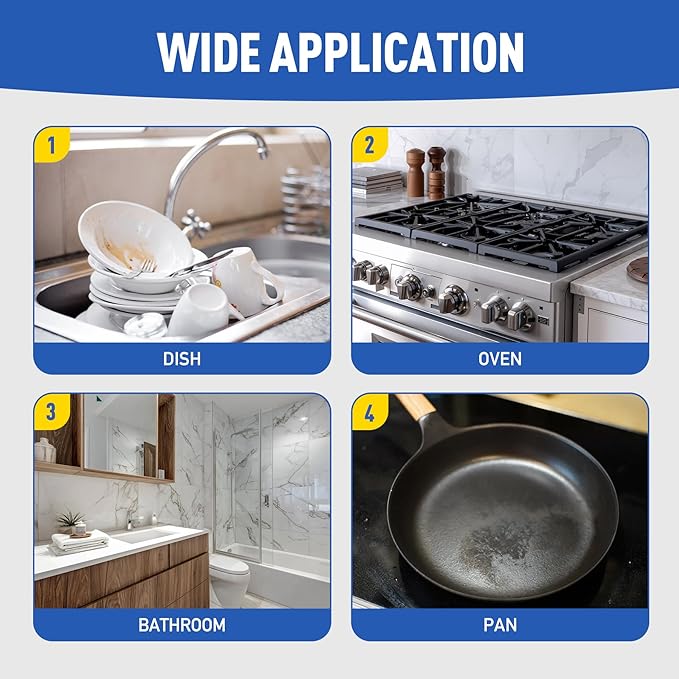 Dishwand Sponge Refills, Non Scratch Refill Pads for Soap Dispenser Handle, Heavy Duty Replacement Dot Heads for Dishwashing Wand, Dish Brush, Scrubber, Kitchen Sink, Tile, Pot, Pan,Glassware