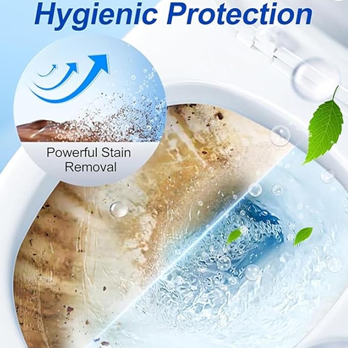 Toilet Bowl Cleaner Tablets, Toilet Tank Cleaning Formulas, Fresh Scent with Continuous Deep Cleaning System, Lightweight Hard Water and Limescale Treatmentz for Bathroom Use