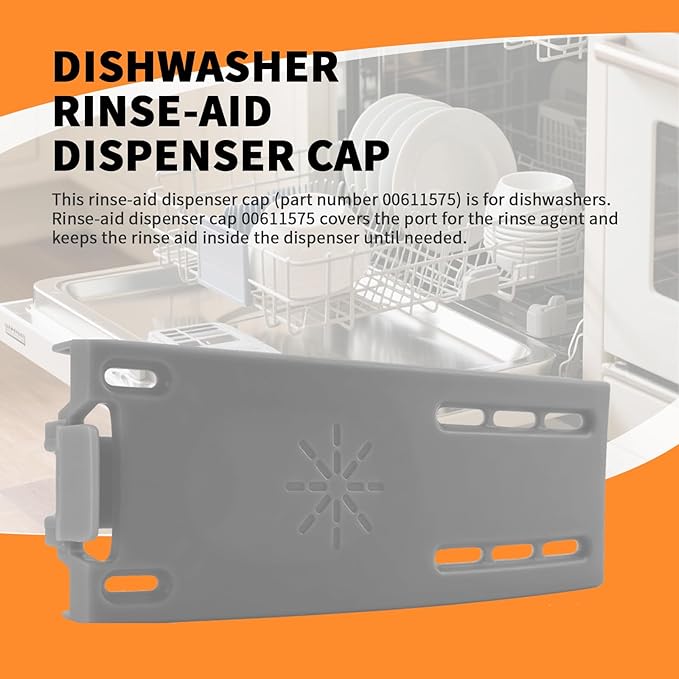 00611575 Dishwasher Rinse-Aid Dispenser Cap Fit for Bosch Dishwasher Replacement Part