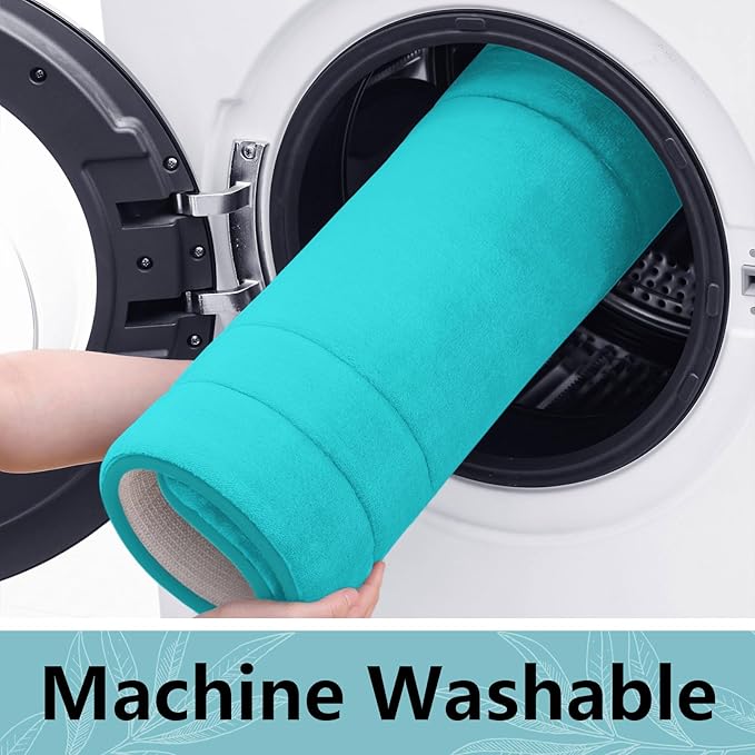 Arotive Memory Foam Bathroom Rug Mat 36x24, Ultra Soft and Absorbent Bath Mat, Machine Wash Dry, Comfortable Bath Rug Carpet for Bathroom Floor, Tub and Shower, Teal