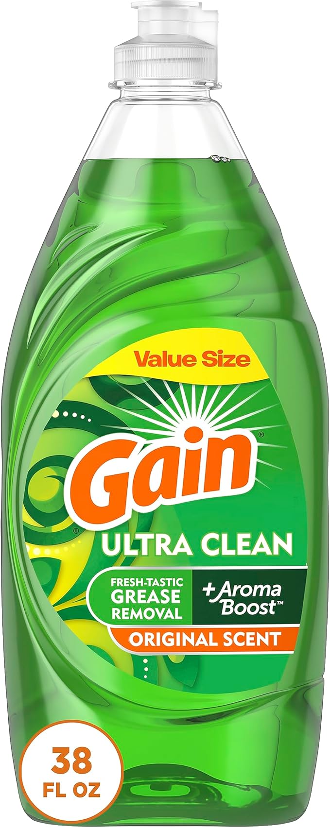 Gain Ultra Liquid Dish Soap, Original Scent, 38 oz. (74346)