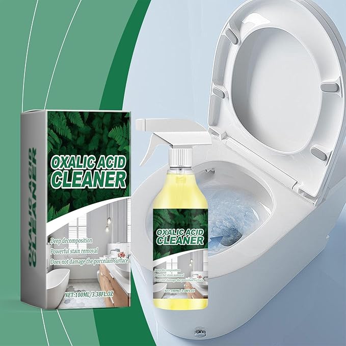 Lanenow Oxalic Acid Cleaner Spray for Bathroom Cleaning, Multi Surface Spray for Toilet, Bathtub, Porcelain and Tile (3pcs)
