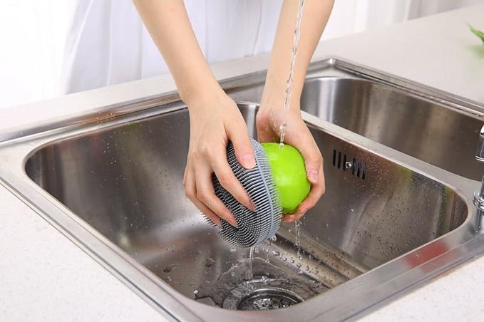 YBM Home Silicone Dish Scrubber Brush, 12091-1