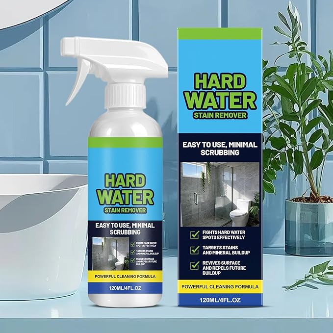 Bathroom Cleaner - Water Spot Remover, No Scrub Scale Cleaners with Fast Dissolving Formula, Liquid Glass Cleaner for Mirror Faucet surfaces, Household Cleaning Agent, Stain Remover for Apartment
