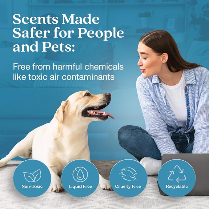 Enviroscent Non-Toxic Air Freshener Paper Refills - Compatible with Enviroscent Plug Hub® Warmer Kit - Home Fragrance Lasts Up to 90 Days - Spring Water & Lotus Scent (Pack of 2)