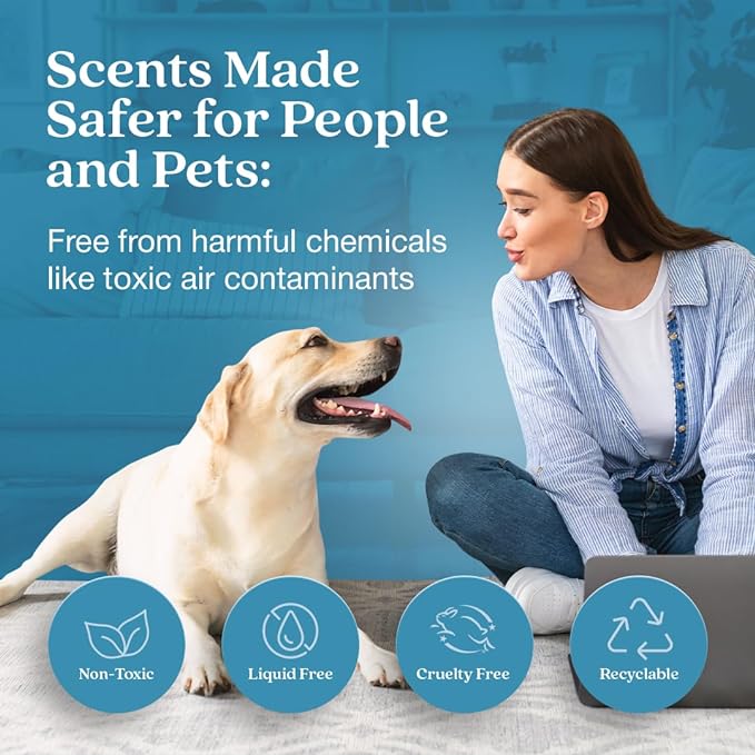 Enviroscent Non-Toxic Air Freshener Plug Hub® Warmer Refillable Kit - Refillable Plug-in Air Freshener for Home w/Paper Refill - Home Fragrance Lasts Up to 45 Days - Spring Water & Lotus Scent