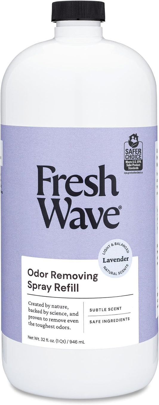 Fresh Wave Lavender Scent Odor Eliminator Spray & Air Freshener Refill, 32 fl. oz.