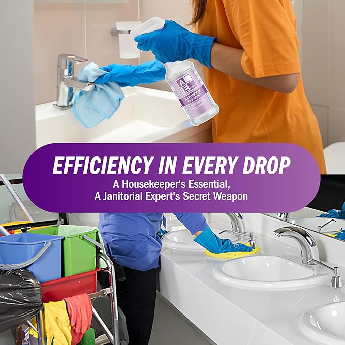 Bathroom Cleaner Concentrate- Makes 128 Gallons - Multipurpose Foaming Spray for Tub and Tile, Shower, Sink, Bathtub and Toilet