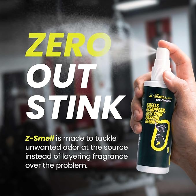 Z-Spray Odor Eliminator Spray – Bio-Based Enzyme Spray, Unscented & Made with No Harsh Chemicals – For Shoes, Pets, Gear, Car & Home – Safe for Kids & Animals – Pack of 3