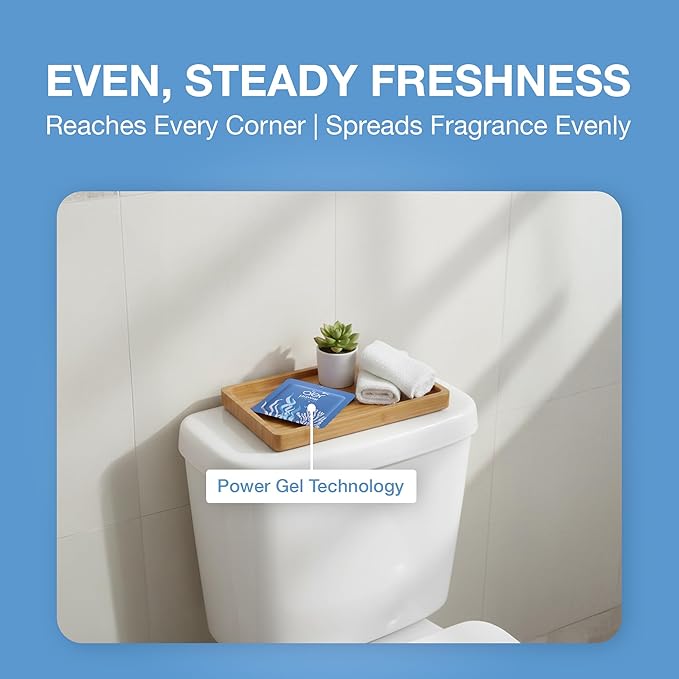 AER Power Pocket Seabreez Solid Gel Air Freshener for the Entire Home with Long Lasting Scent, Pack of 6