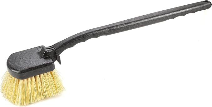 Harper 37518100 Deck/Patio Cleaning Set with 60 in. Handle Deck Brush, Heavy Duty Corn Broom, Scrubbing Brush and Long Reach Scrubbing Brush