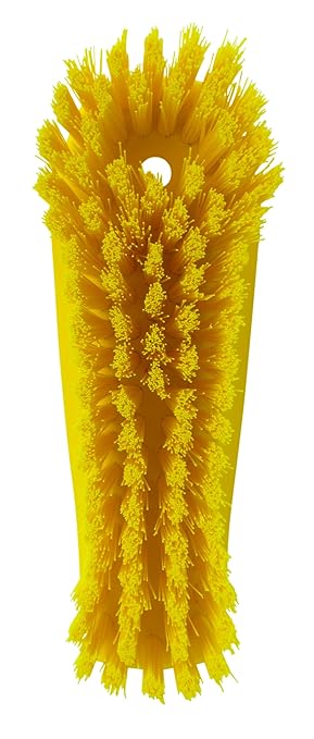 Vikan 38906 Brush,Scrub,Stiff,8",PP/PBT,Yellow