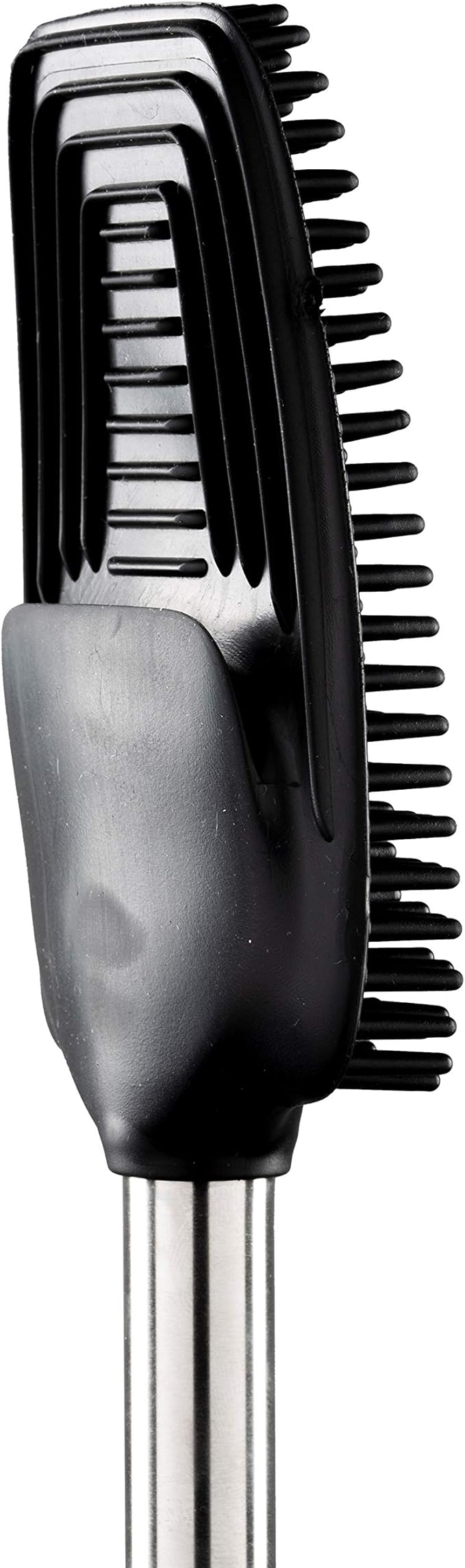 Bath Bliss Stainless Steel Satin Toilet Brush and Holder with Soft Rubber Bristles