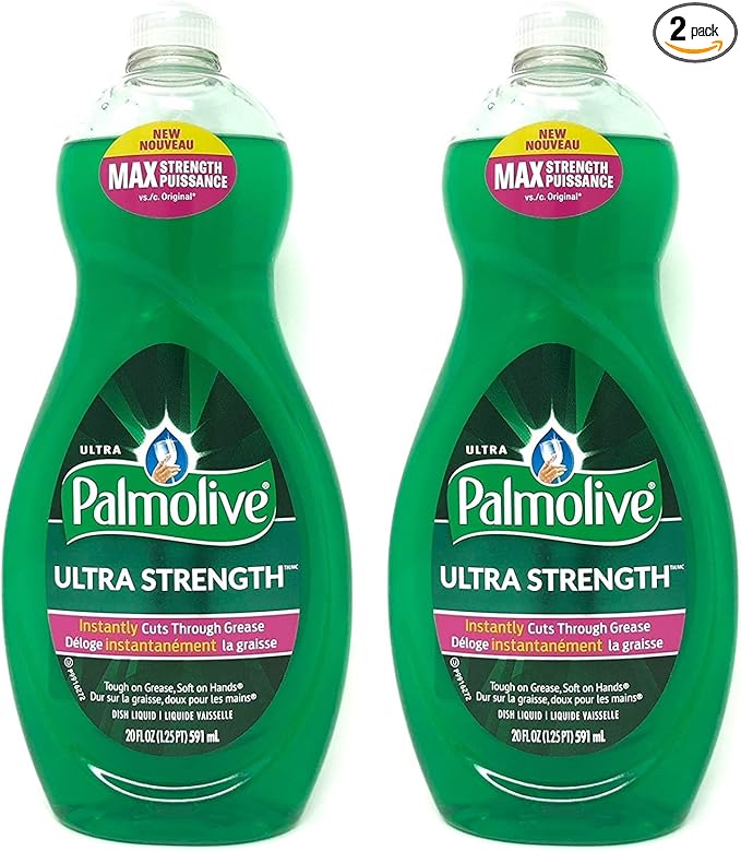 Palmolive Ultra Strength Liquid Dish Soap, Original, 20 fl oz,set of 2