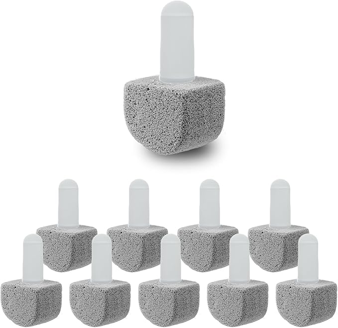 YINGMORE Pumice Stone Toilet Bowl Cleaner with 1Toilet Handle and 7 Cleaning Stone+Extra 10Pack Refills