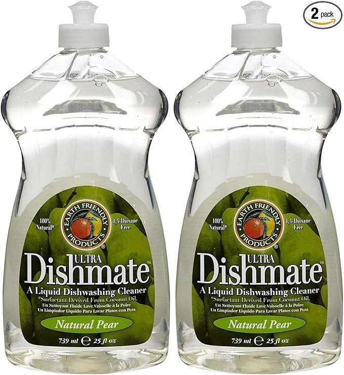 Earth Friendly Products Dishwashing Liquid - 25 oz - Pear - 2 pk