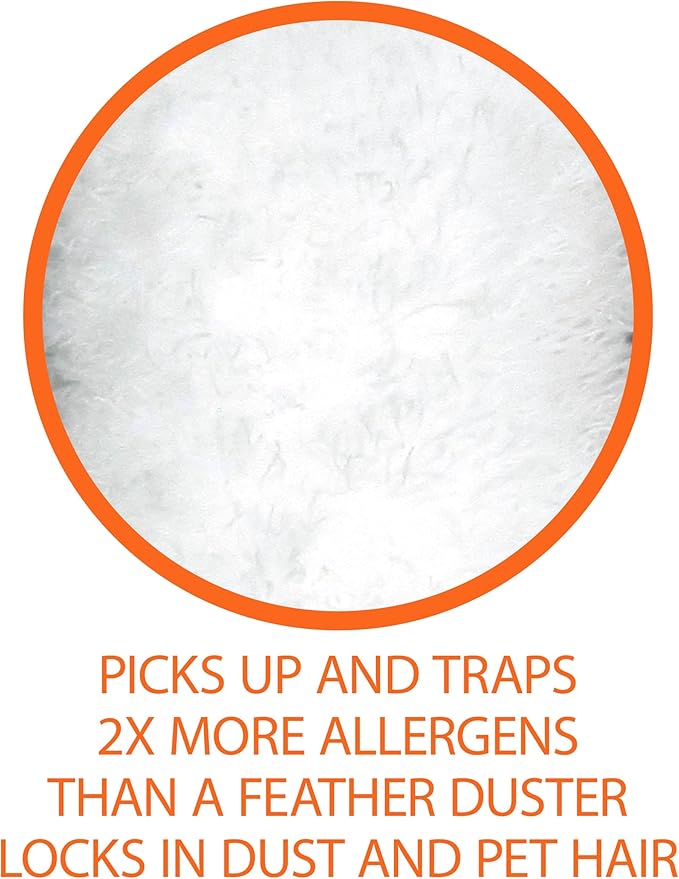 Amazon Basics 360° Heavy Duty Duster Refills, Picks up and Traps 2X More Allergens, 11 Count, Pack of 1