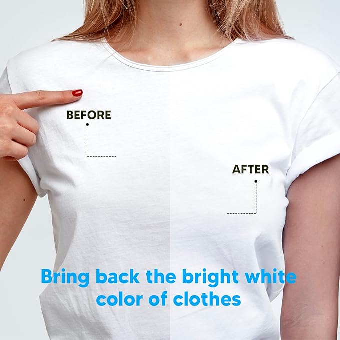 Xcleen Laundry Whitener Sheets 60 count, Chlorine Free, Fragrance Free Bleach for White Clothes, Safe for Use in All Washing Machines