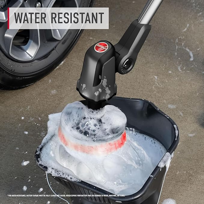 Hoover ONEPWR Telescoping Cordless Scrubber, Water Resistant, with 4-Feet Extending Cleaning Reach, BH51000V + 3-Piece Multi-Purpose Cleaning Brush Kit, AH86400