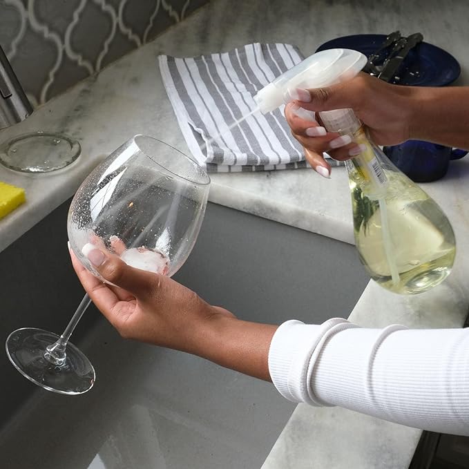 JAWS Dish Spray Cleaner Kit - 15 oz Refillable Bottle, 2 Lemon Scented Refills - Your Solution for Sparkling Dishes, Pots, Pans, Sinks, and Beyond!