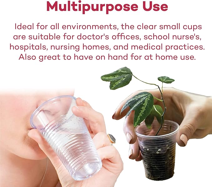 Dealmed Professional 3 oz. Disposable Plastic Cups - 100% Recyclable for Healthcare, Dental, Veterinary & Food Service Use (Case of 2500)