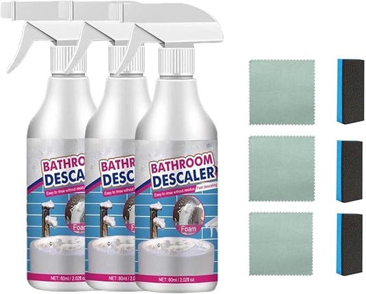 Bubble Cleaner Foam - Upgrade Bathroom Descaler Foam Cleaner, Bath-Room Glass Descaler To Tile Faucet Remover Tub Cleaner 60ml (3)