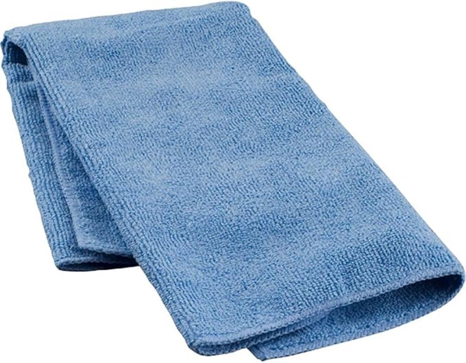 Quickie Microfiber Cleaning Cloth 14 x 14 Inches Blue Pack of 288 Washable and Reusable Ideal for Multi-Surface Indoor/Outdoor Dusting and Polishing