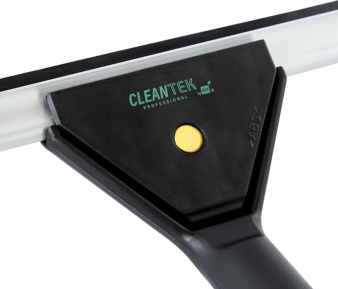 Restaurantware-Clean Tek Professional 9.84 Inch Window Squeegee, 1 Window Cleaning Squeegee with Rubber Blade - All-Purpose, for Mirror Or Glass Door, Black Plastic Wiper with Aluminum Frame