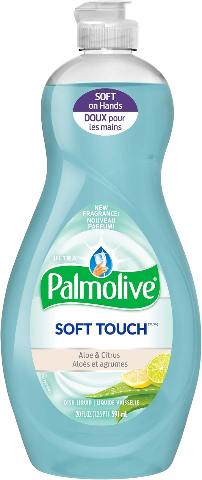 Palmolive Ultra Soft Touch Dish Soap, Aloe and Citrus - 20 Fluid Ounce (9 Pack) (Packaging May Vary)