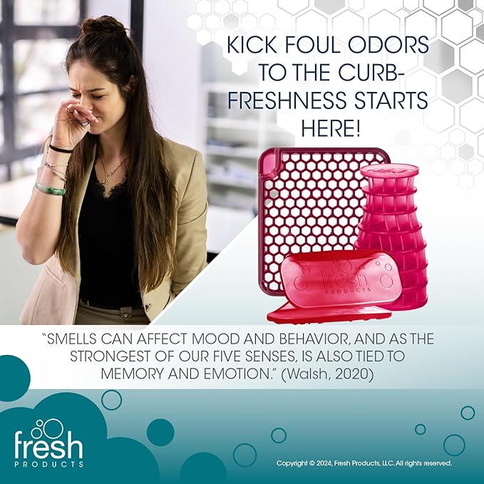 Fresh Products Fall Fragrance variety pack air freshener refill includes 1 ourfreshe and 1 eco-air and 1 eco-air clip in Spiced Apple 3 pack