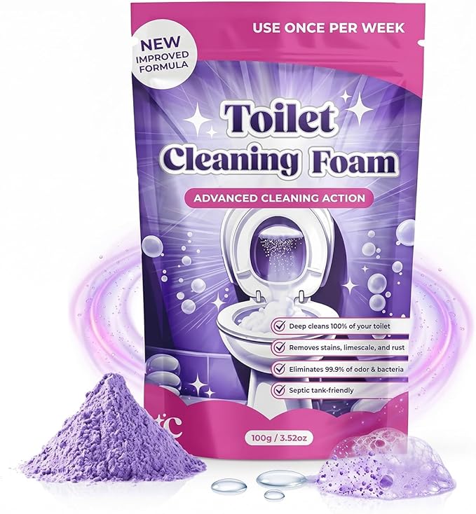 Fizz Clean Toilet Bowl Cleaner, Insta-Action Fizzclean Foam for Sparkling Clean Toilet with Zero Effort, for Busy Families and Homeowners Looking Deep Cleaning (1)