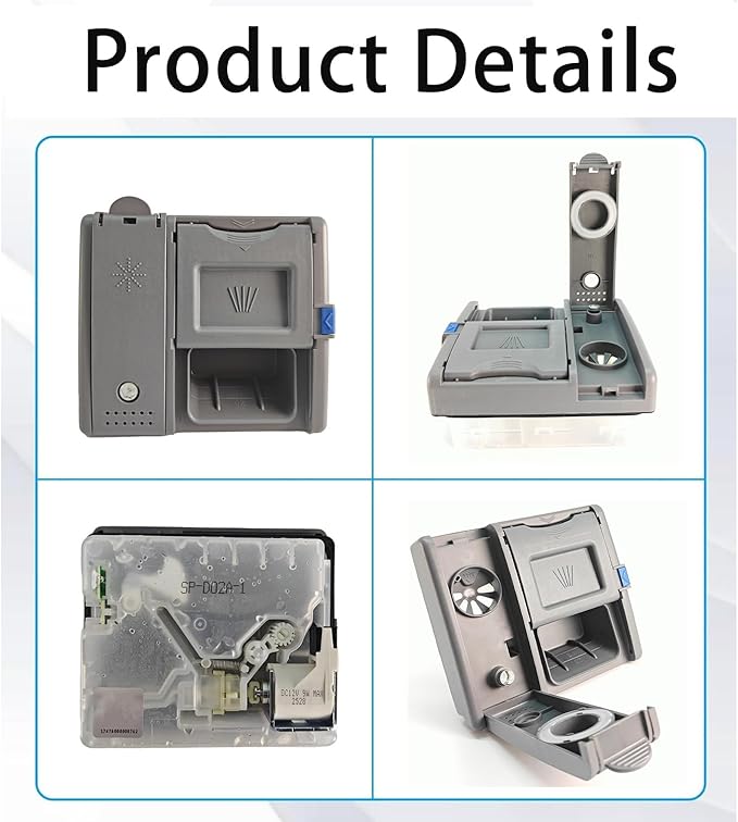 DD81-02202A ，DD81-02628A Dishwasher Detergent and Rinse Aid Dispenser Parts - Compatible with Samsung DW80M2020US, DW80R2031US/UG, DW80N3030US/UW/UB