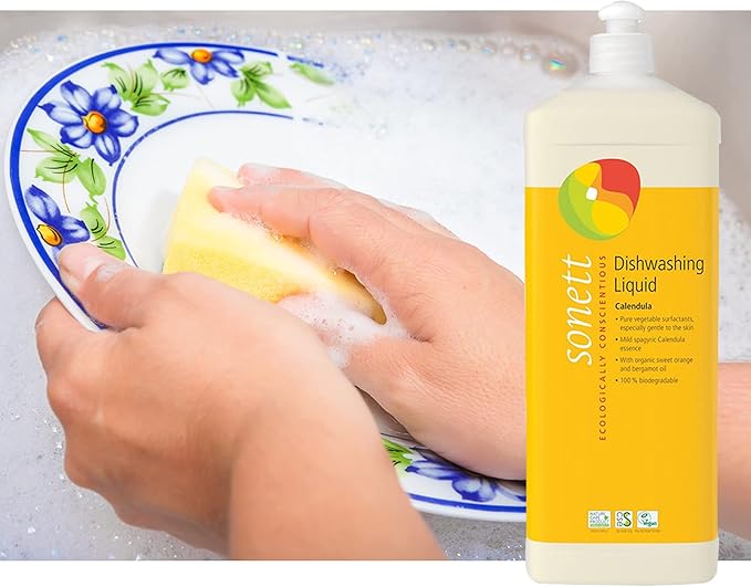 Sonett Organic Dishwashing Liquid Calendula - 34 fl.oz (Pack of 1)