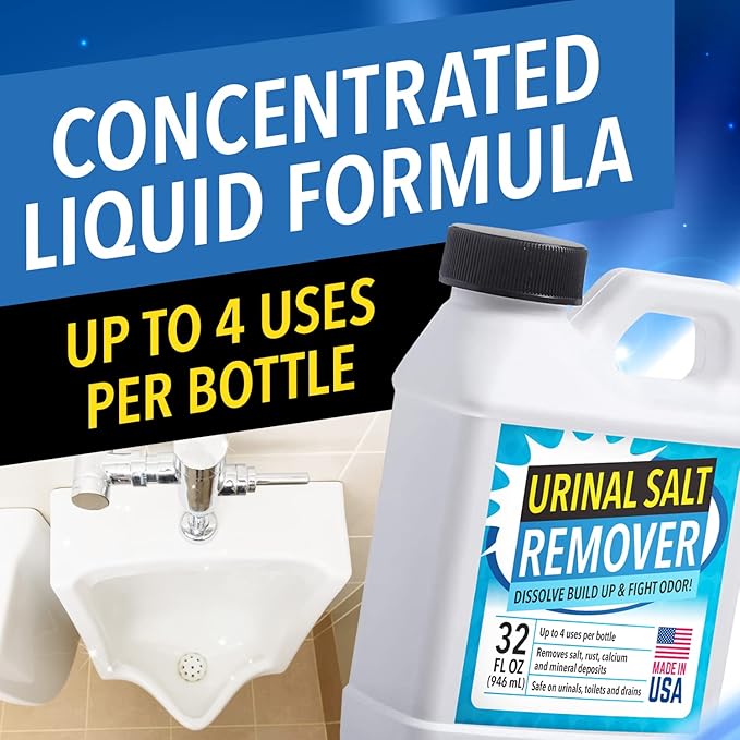 IMPRESA Urinal Cleaner & Pipe Descaler - 32 Fl Oz, Liquid, Unscented Odor Neutralization & Urine Odor Eliminator - Heavy-Duty Scale Remover & Urinal Salt Remover