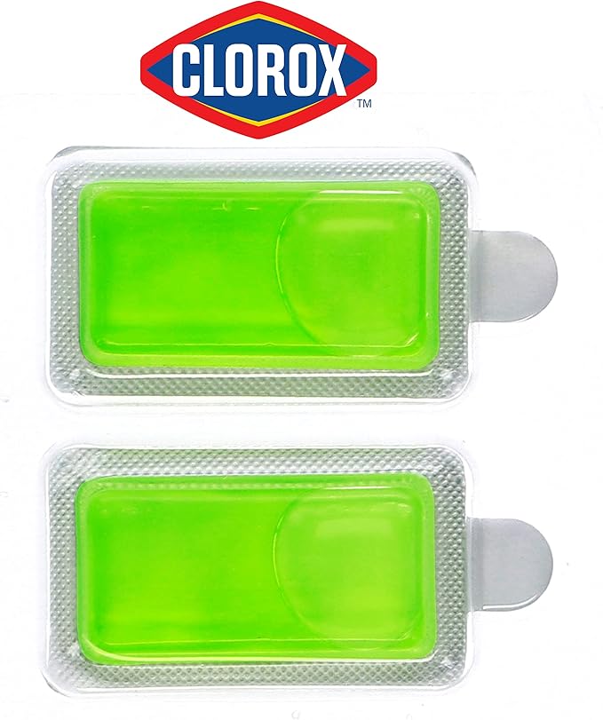 Clorox Stay Fresh Pods - Green Meadows Air Freshener and Odor Eliminator for Stay Fresh Toilet Seat, Green, 4-Piece