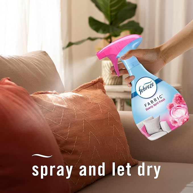 Febreze Odor-Fighting Fabric Refresher,Downy Calm and Downy April Fresh,16.9oz,(Pack of 4)