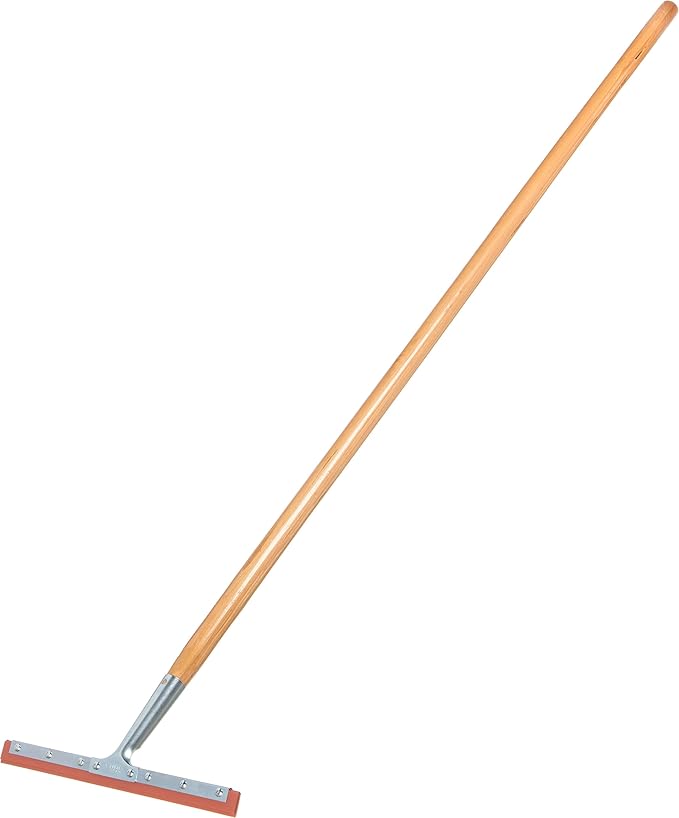 Carlisle FoodService Products 4007400 Rubber Professional Double-Blade Squeegee with Zinc Plated Steel Handle, 14" Blade Size (Case of 12)