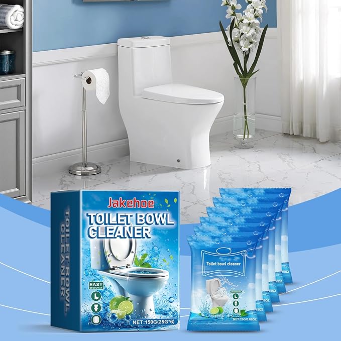 Toilet Bowl Cleaner, 150g, Easy Deodorizing Formula with Deep Cleaning Effect, 6-Pack