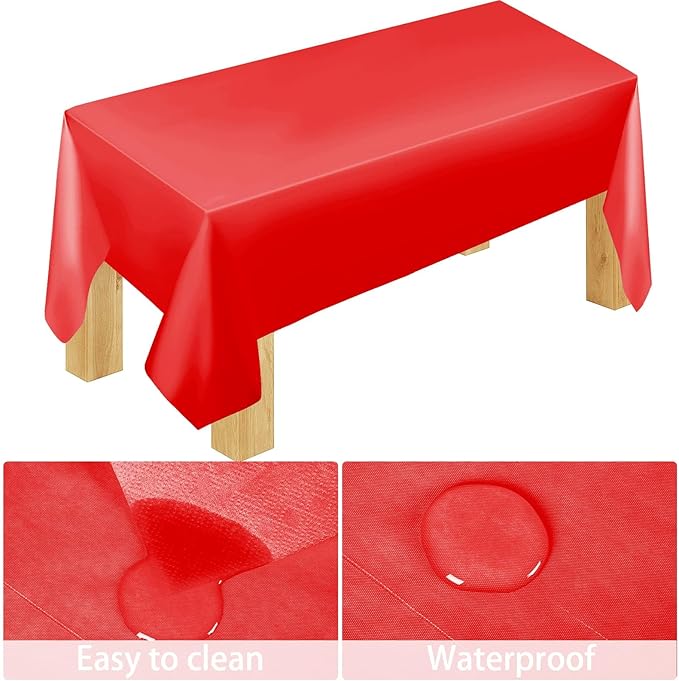 229PCS Red Party Supplies Set Paper Disposable Plates Cups Plastic Spoons Forks Knives Red Napkins for 30 Guests Disposable Party Dinnerware Sets for Wedding Birthday Parties